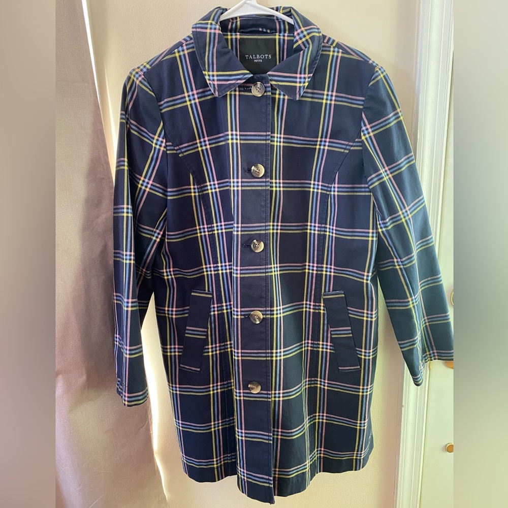Talbots Plaid A-Line Mac Jacket - image 3